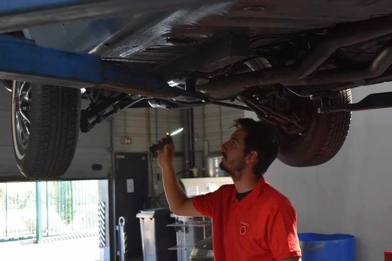 3. La mise sur le pont pour contrle des soubassements.